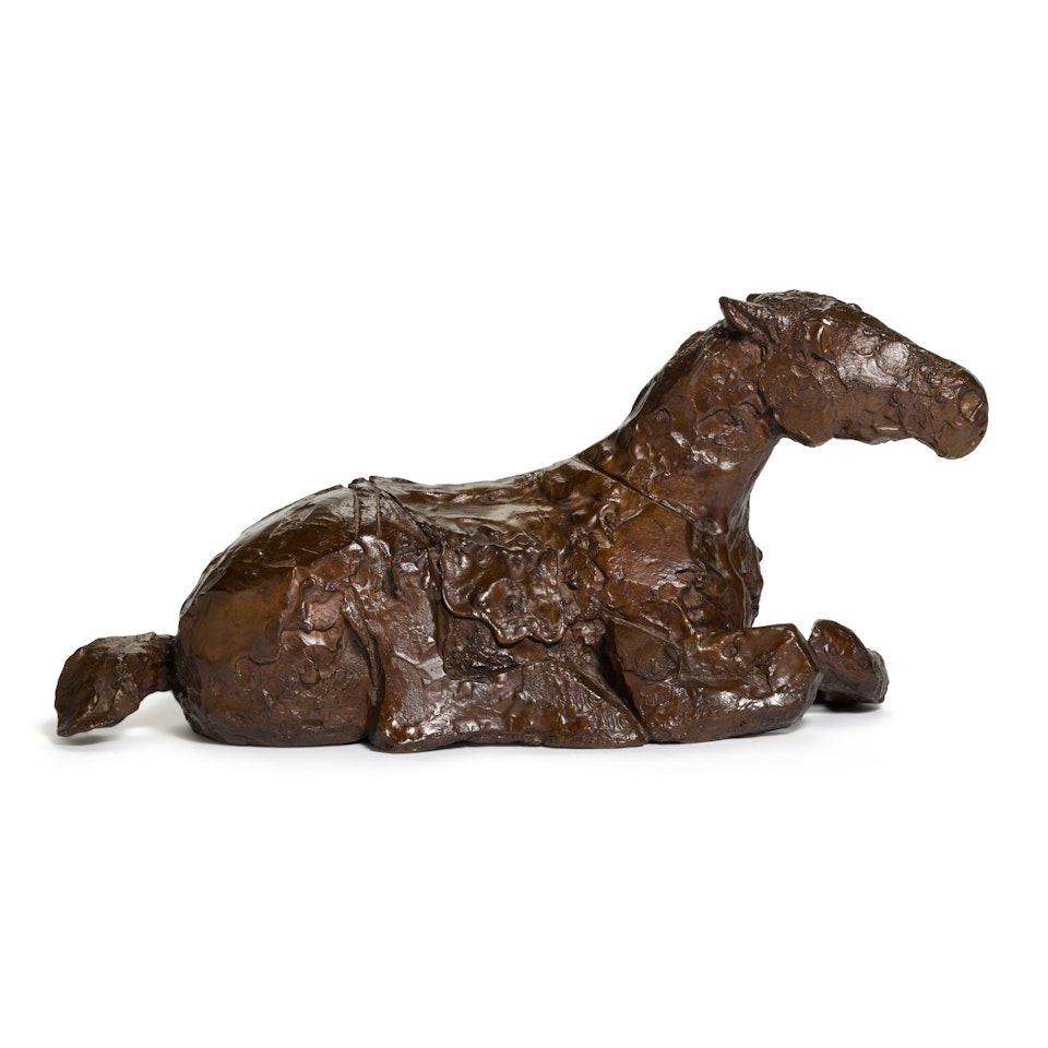 Small Lying Down Horse by Elisabeth Frink