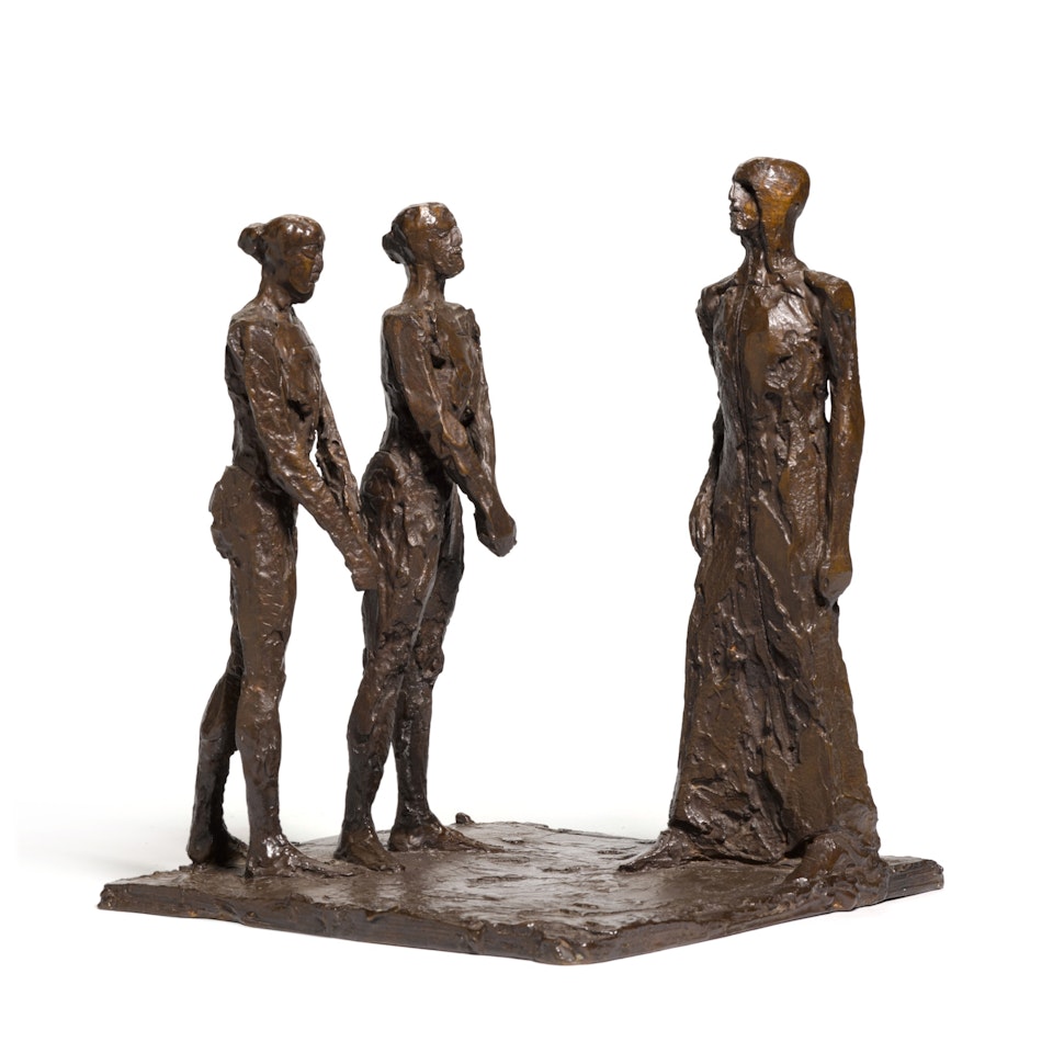 Standing Group Maquette by Elisabeth Frink
