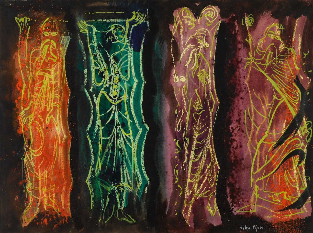 Studies at Souillac by John Piper