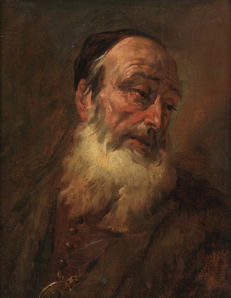 Head study of a rabbi by Venetian School