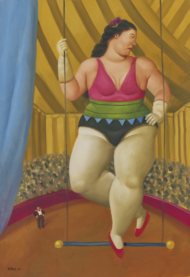The Trapezist by Fernando Botero