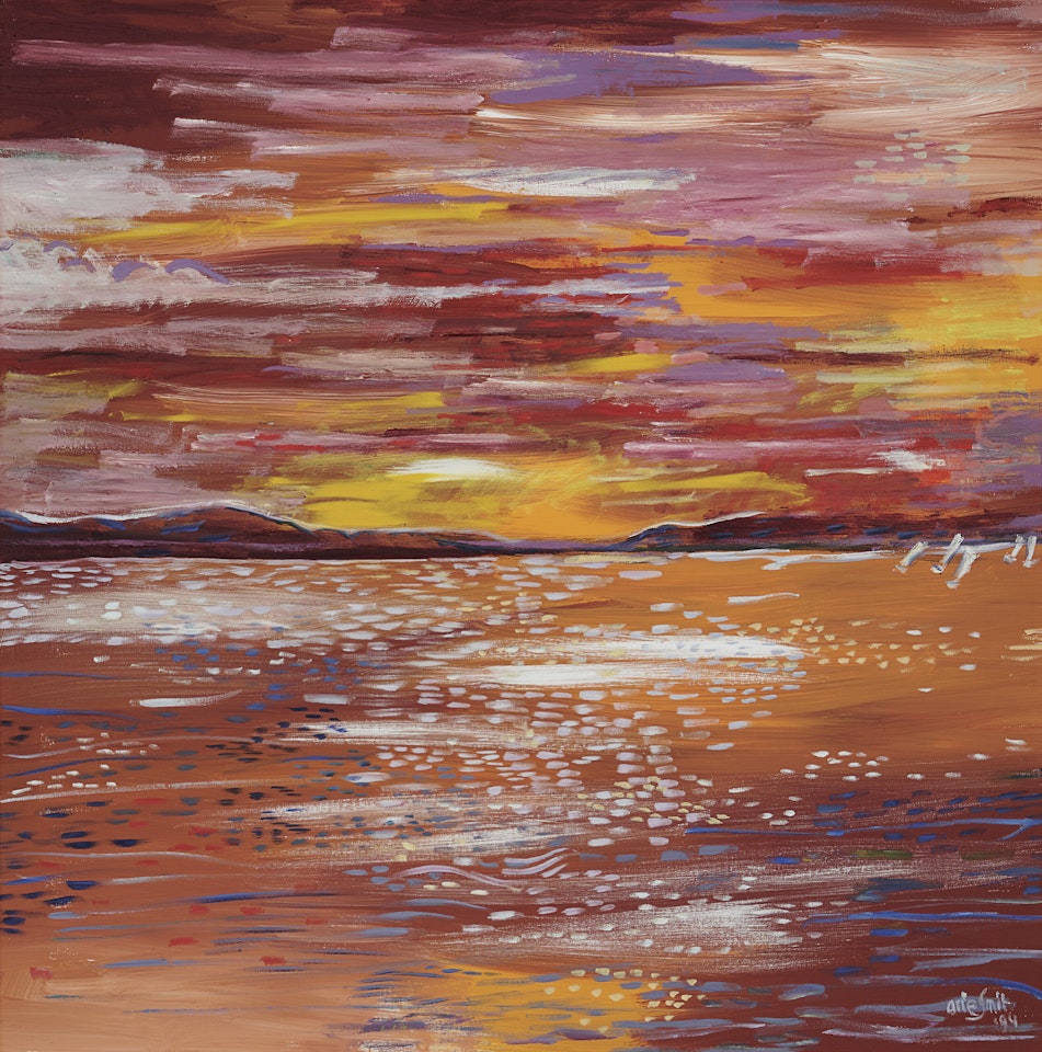 Red Sky And Sea by Arie Smit