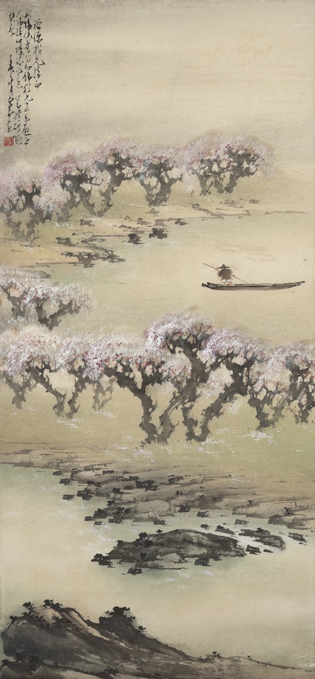 Blossoms Along the Shore by Zhao Shao'ang