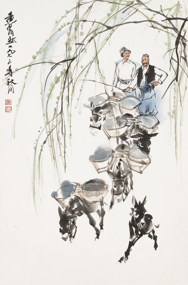 Going to the Market by Huang Zhou