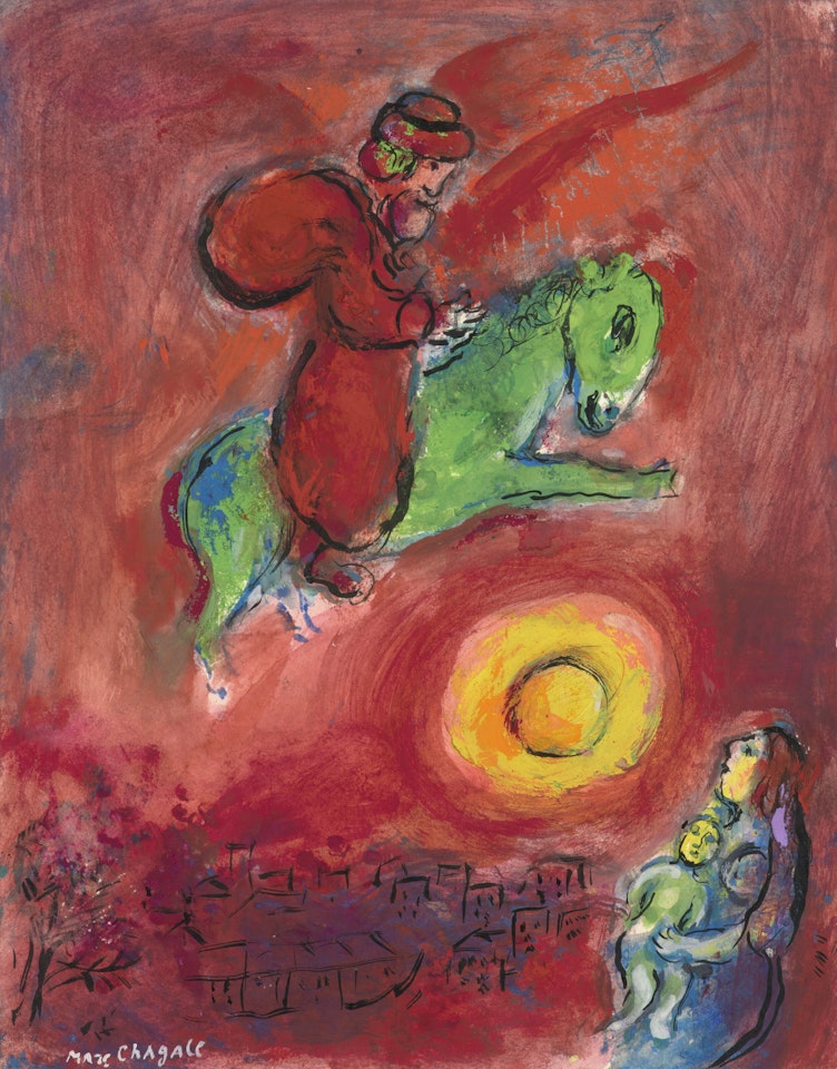 La père Noël by Marc Chagall