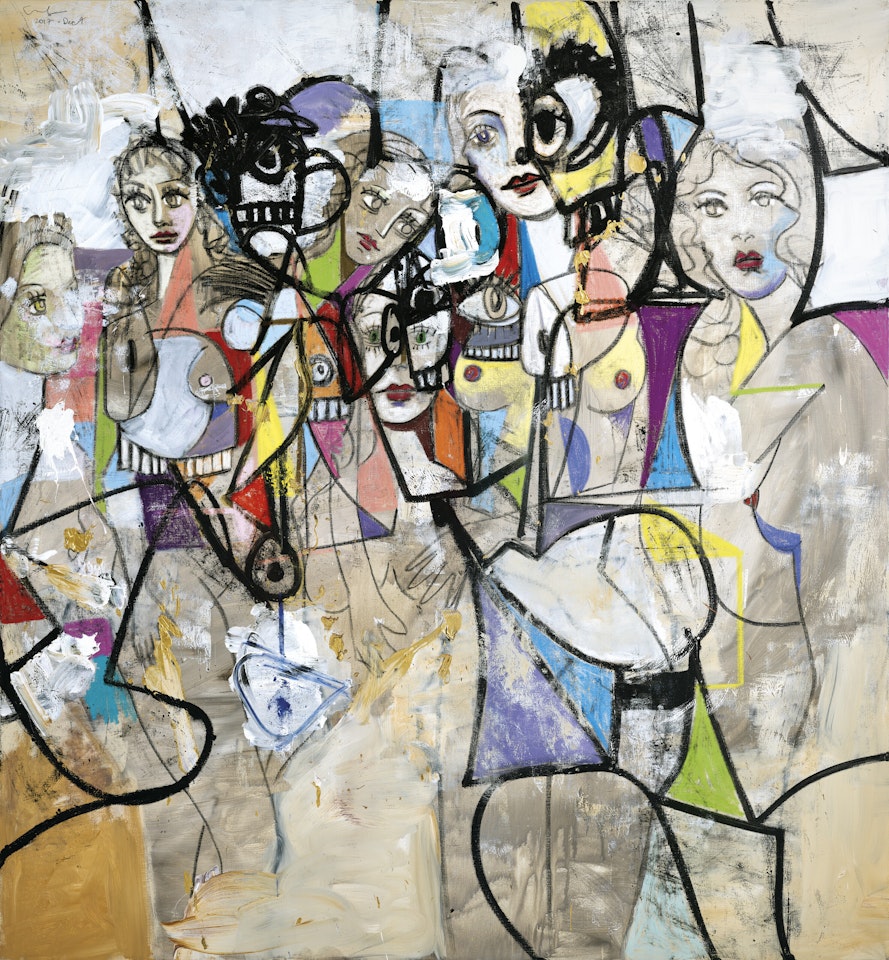 Escaping from the dark by George Condo