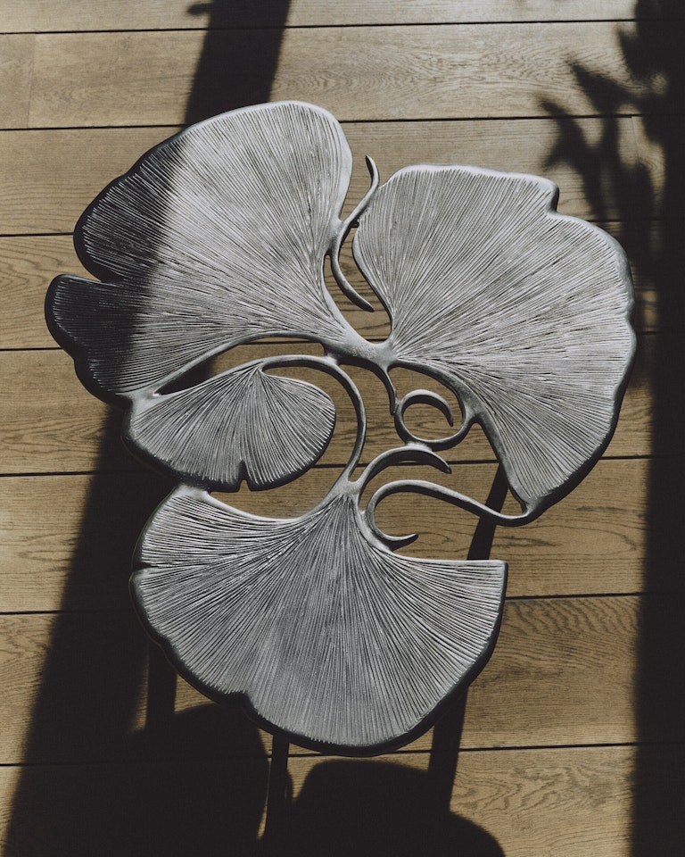 GUÉRIDON TRIFOLIA II GINKGO by Claude Lalanne