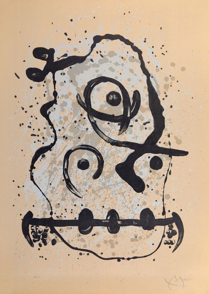 Le Polyglotte (sable) by Joan Miró