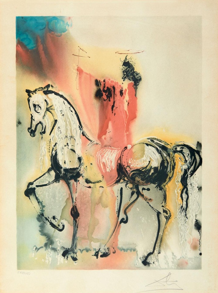 Le Chevalier chrétien by Salvador Dali