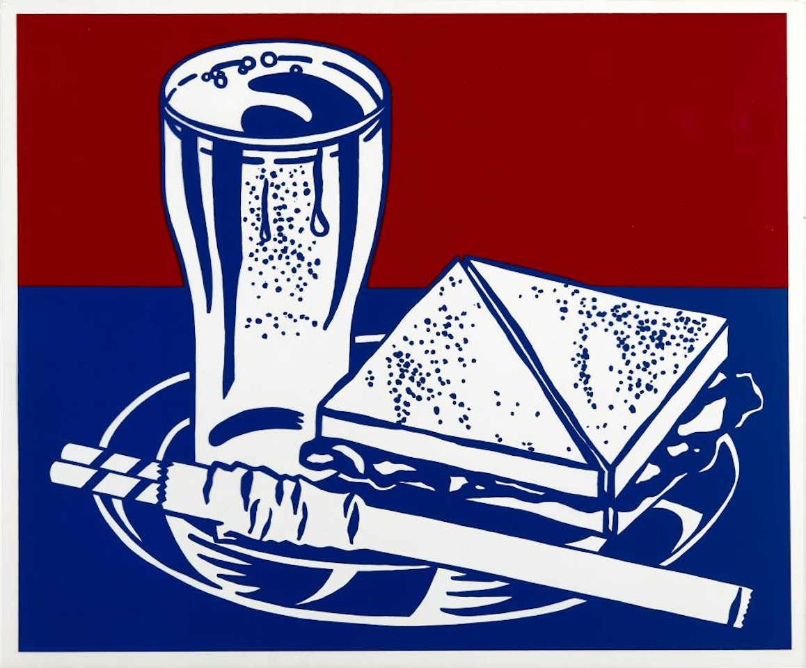 Sandwich and Soda  by Roy Lichtenstein