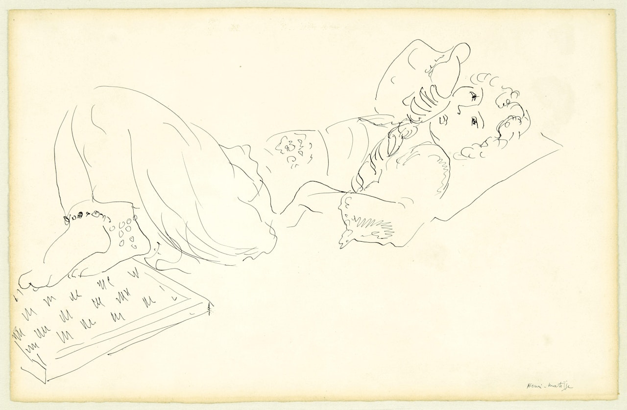 Odalisque avec damier by Henri Matisse