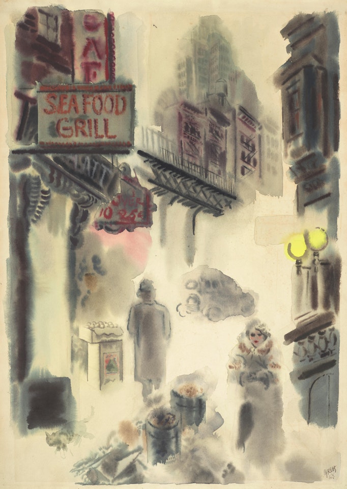 Downtown Manhattan by George Grosz