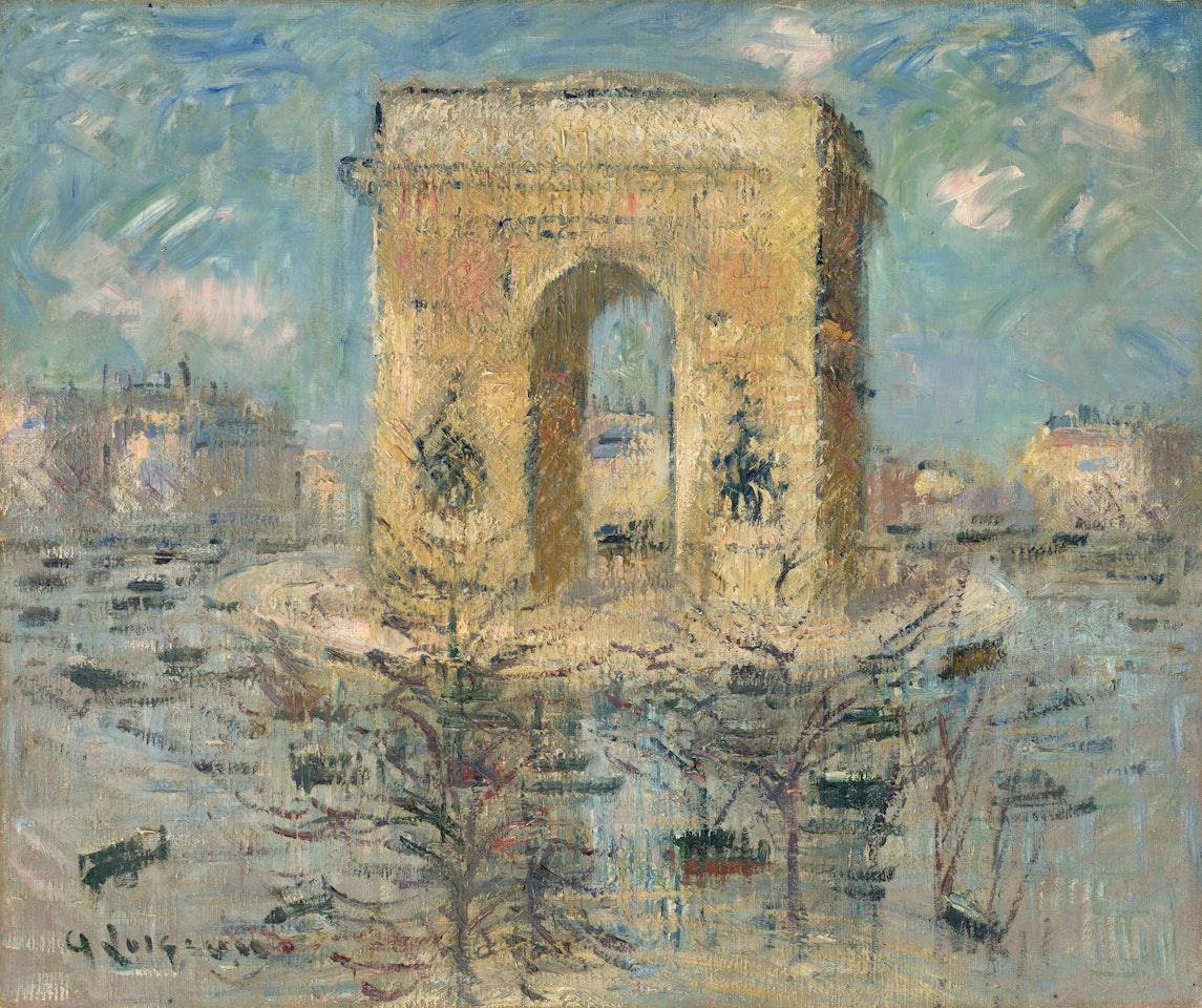 La place de l'Etoile by Gustave Loiseau