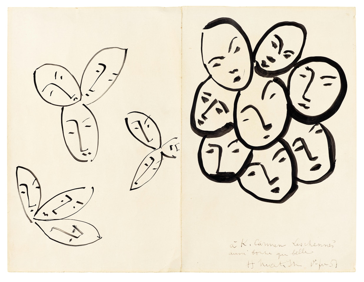 Etude pour masques by Henri Matisse
