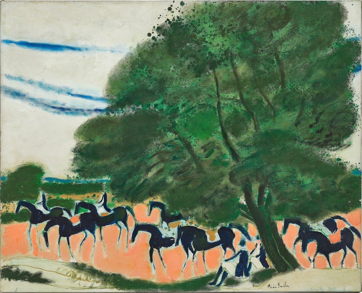 Cavaliers au grand arbre by André Brasilier