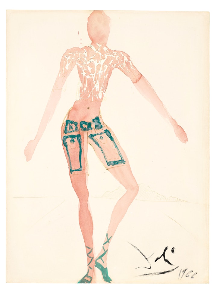 Costume de l'An 2000, pantalon court by Salvador Dali