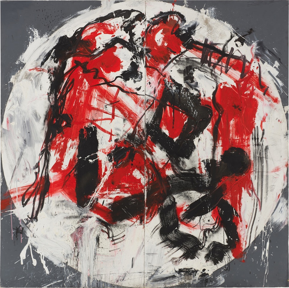 Oltre 5 (Ciclo II – Rosso ’85) by Emilio Vedova