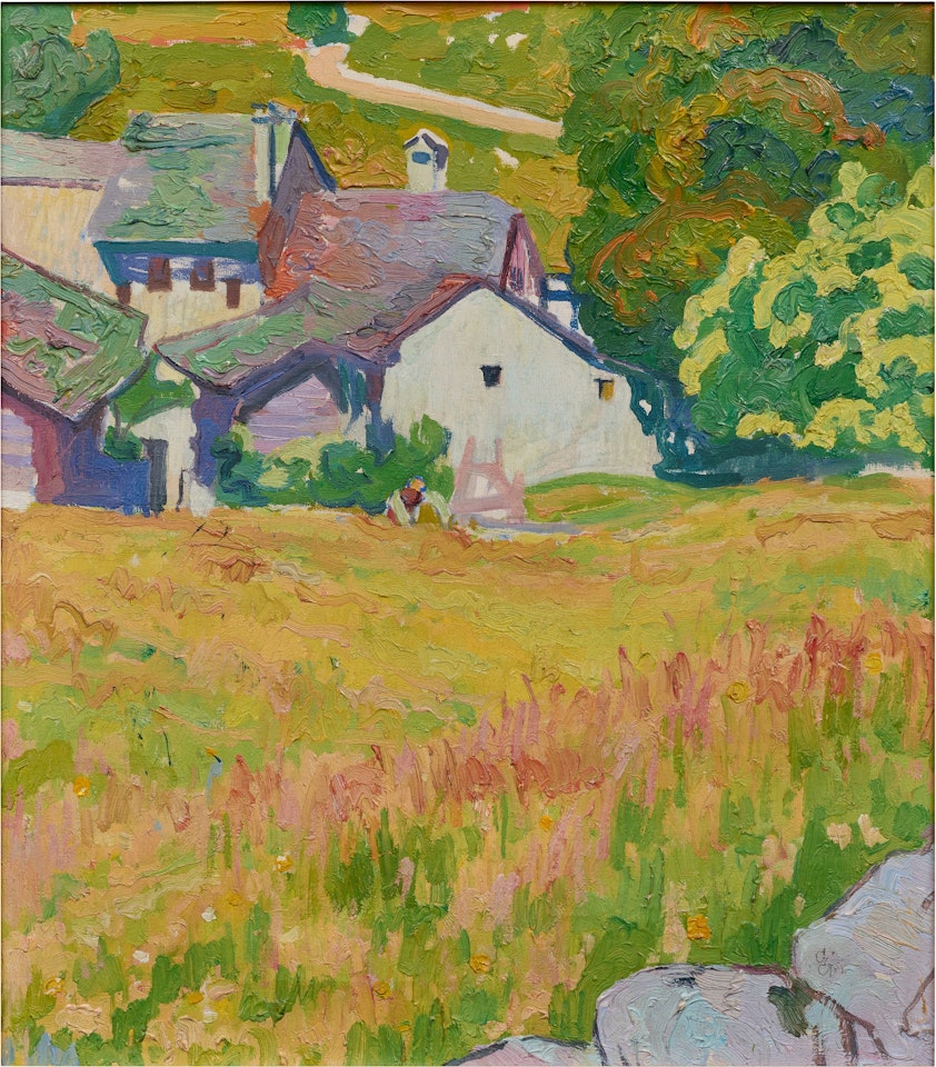 Blühende Wiese bei Stampa by Giovanni Giacometti