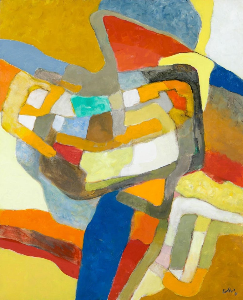 Gissu - 1991 Huile sur toile by Maurice Esteve