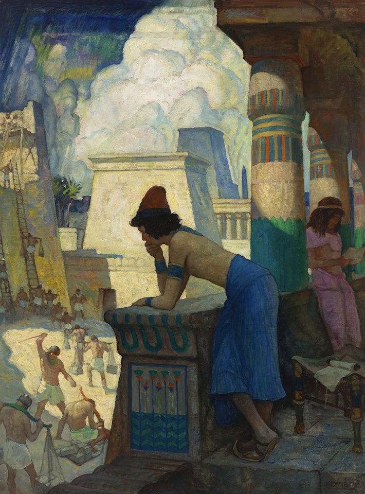 "The Boy, Moses..." by Newell Convers Wyeth