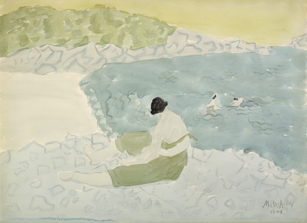 Rock Sitter by Milton Avery