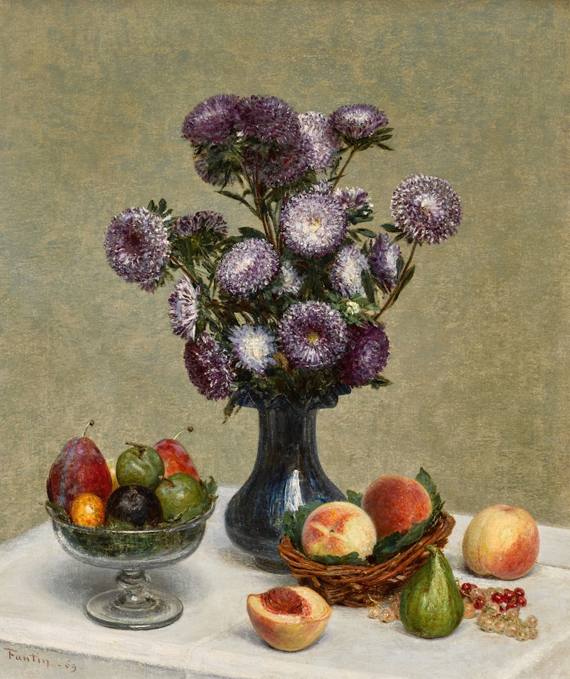 Nature morte aux reines-marguerites by Henri Fantin-Latour
