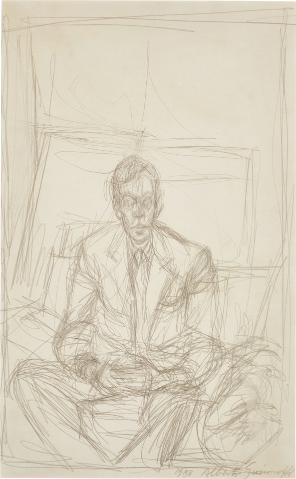 Portrait de Peter Watson by Alberto Giacometti