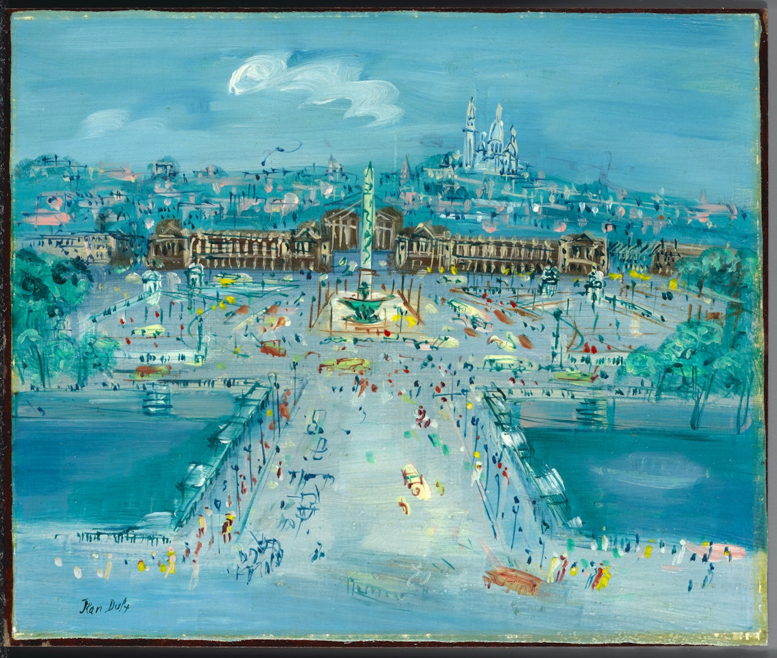 Place de la concorde by Jean Dufy