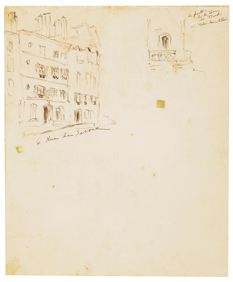 Immeubles Rue de Savoie et vue de Notre-Dame by Pablo Picasso