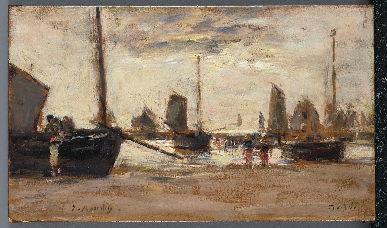 Berck. Marée Basse by Eugène Boudin