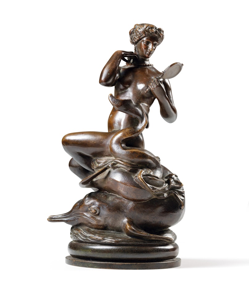 Nereid arranging her necklace by Antoine-Louis Barye