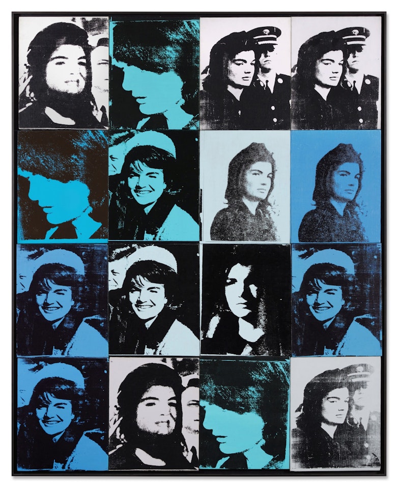 Sixteen Jackies by Andy Warhol