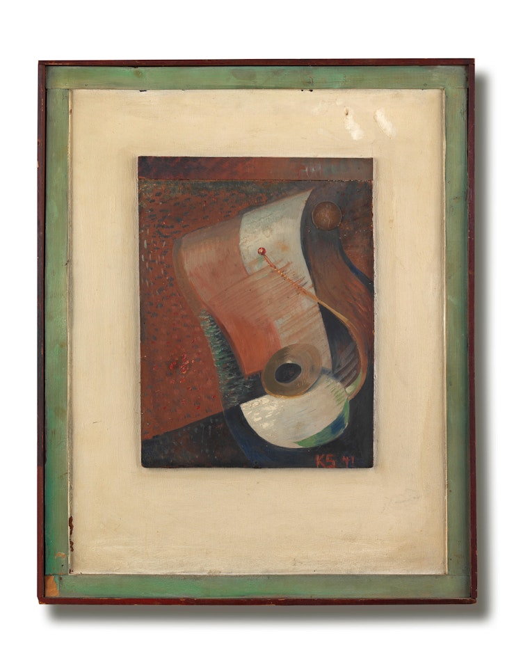 Still life with penny by Kurt Schwitters