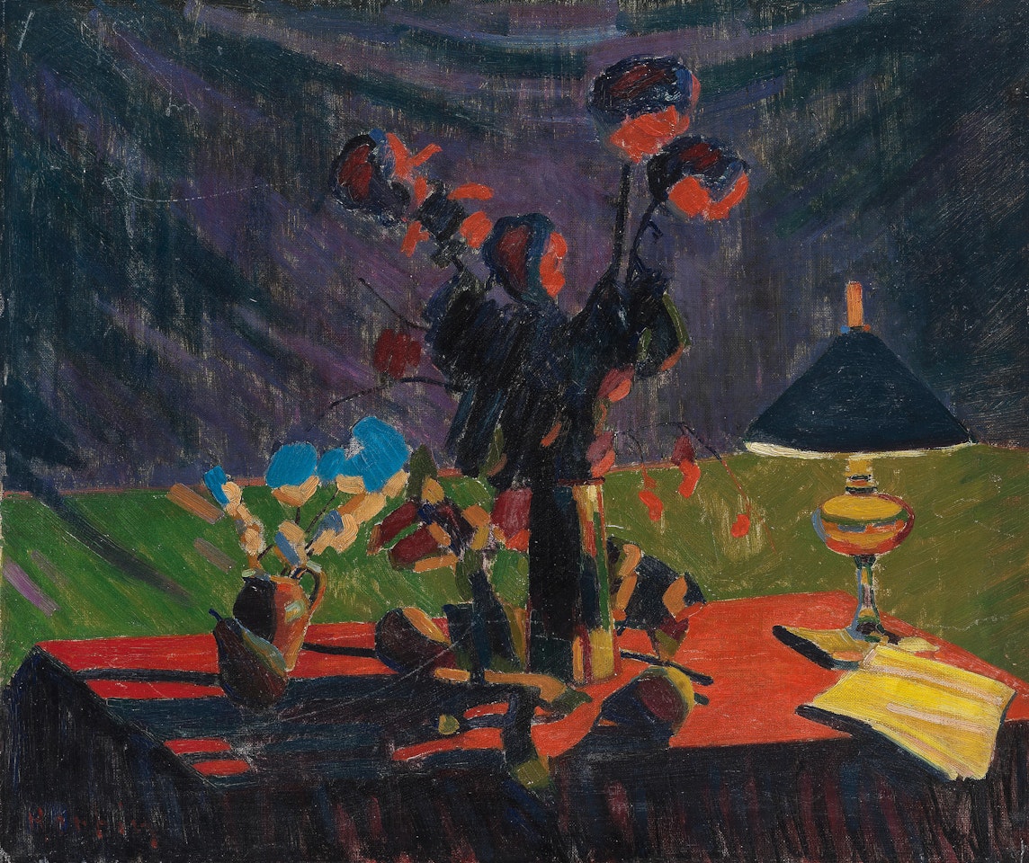 Nature morte à la lampe by Auguste Herbin