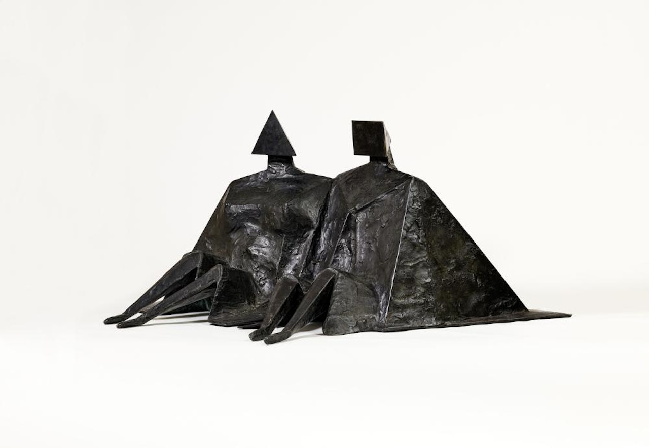 SITTING COUPLE II by Lynn Chadwick