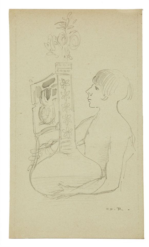 Personnage Portant Un Vase by Odilon Redon
