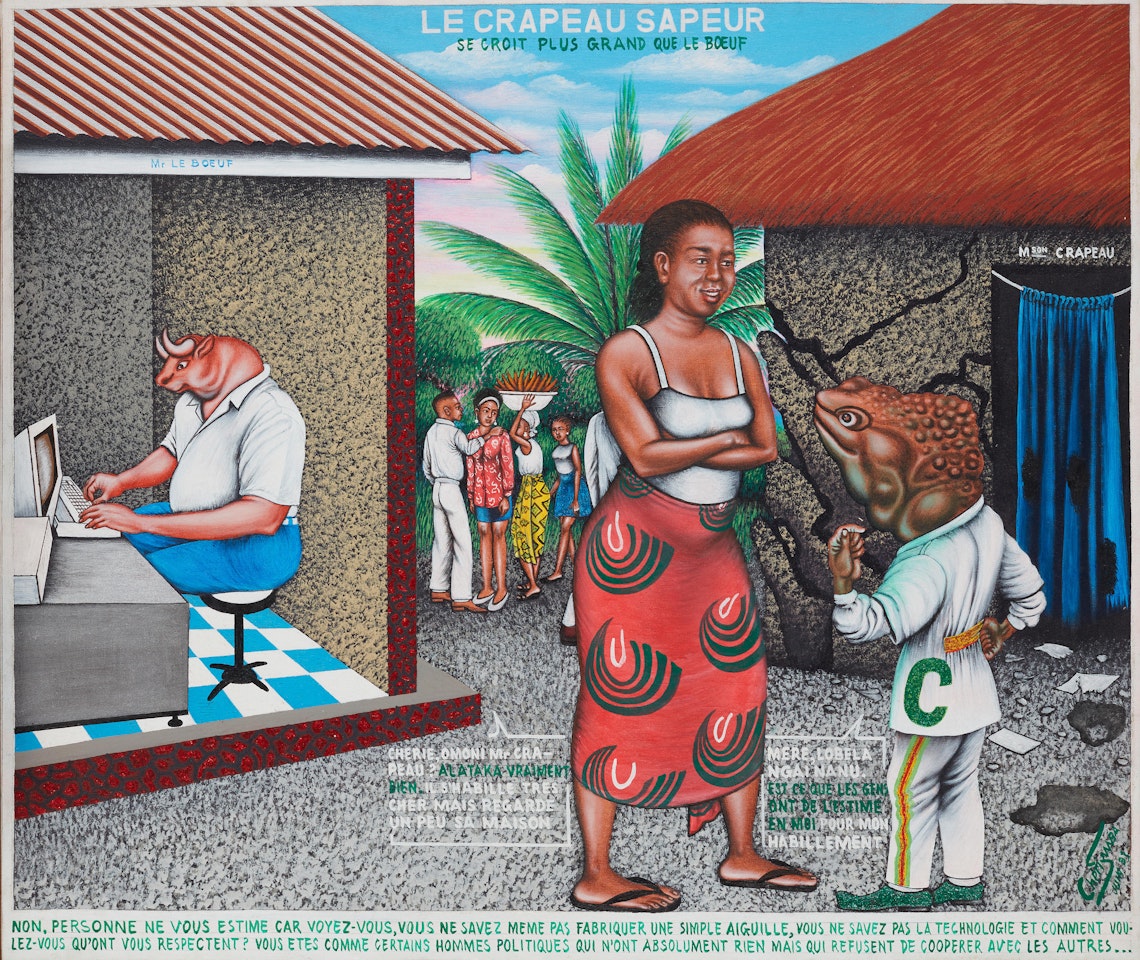 Le crapeau Sapeur by Chéri Samba