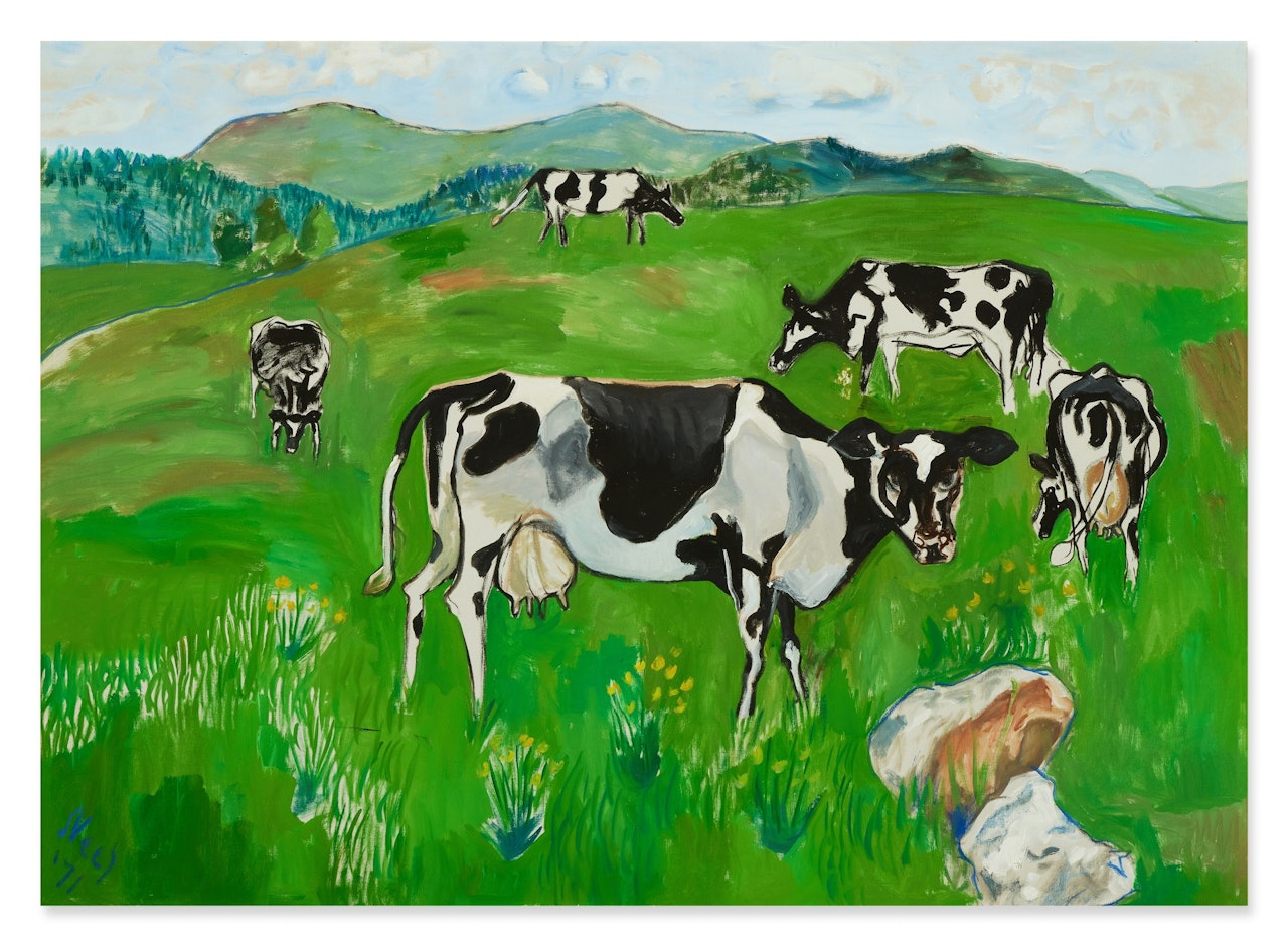 Cows, Vermont by Alice Neel