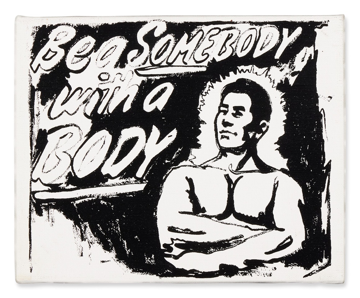Be a Somebody with a Body by Andy Warhol