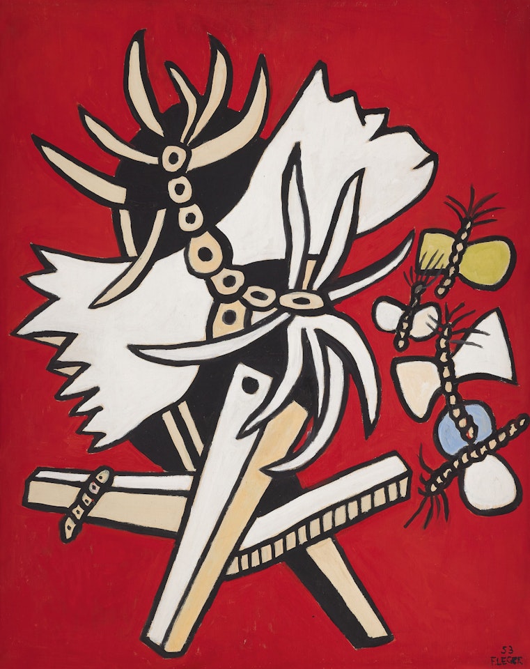 Quatre papillons et un insecte by Fernand Leger