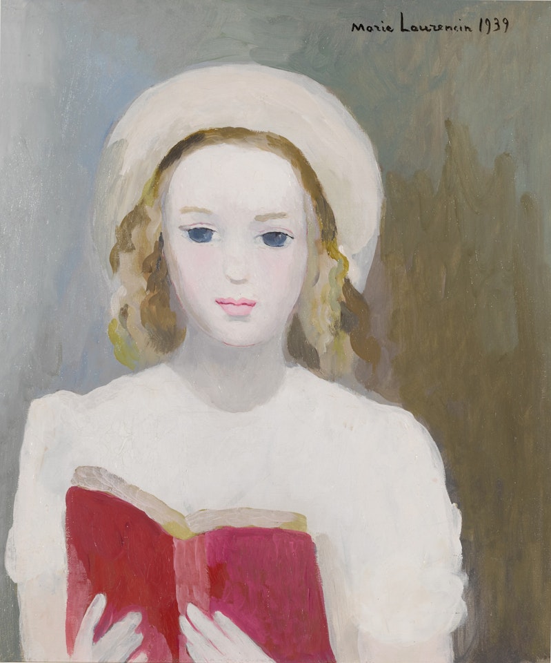 Jeune fille lisant by Marie Laurencin