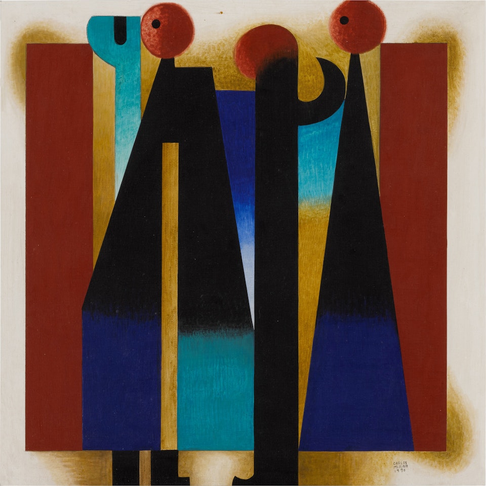 Coloquio en azul by Carlos Mérida