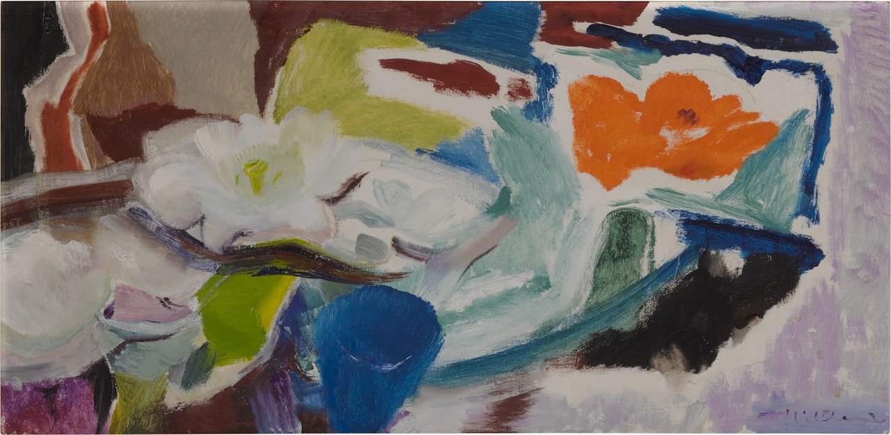The Blue Jug Poppy by Ivon Hitchens