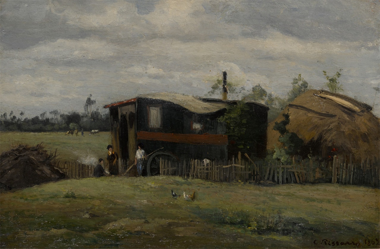 La Roulette by Camille Pissarro
