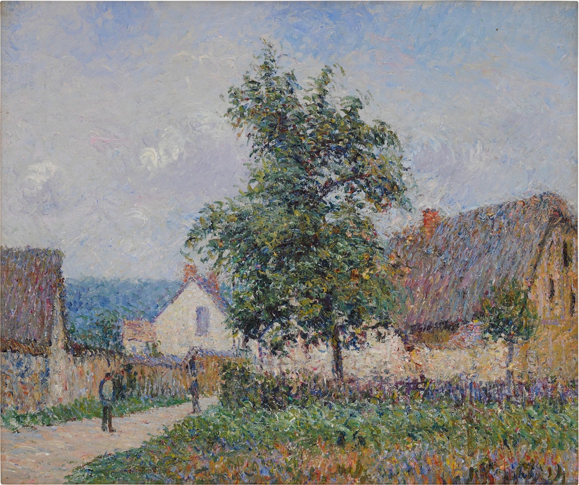 Petite ferme au Vaudreuil, temps gris by Gustave Loiseau