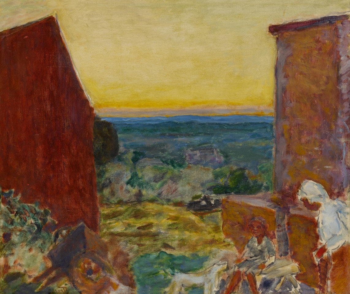Paysage du midi, soleil couchant (étude) by Pierre Bonnard
