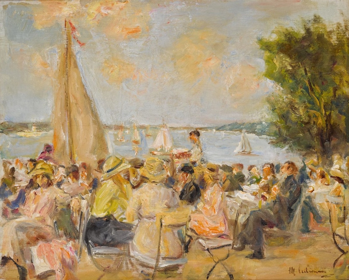 Gartenlokal an der Havel by Max Liebermann