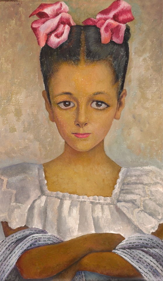 Retrato de la niña Dolores Reachi by Diego Rivera