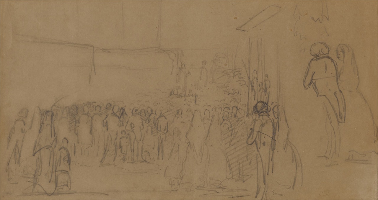 Sans titre & Études (A Double-Sided Work) by Camille Pissarro