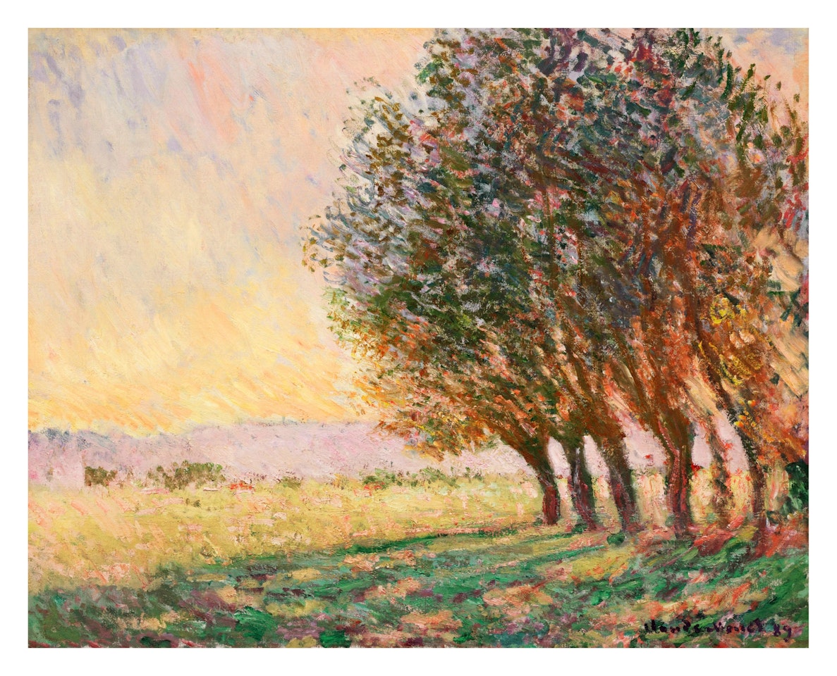 Saules au soleil couchant by Claude Monet